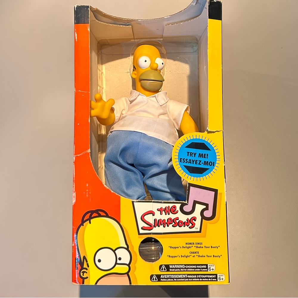 The Simpsons Homer Rappers Delight Y2K Rare Collectible Pop Culture Vintage